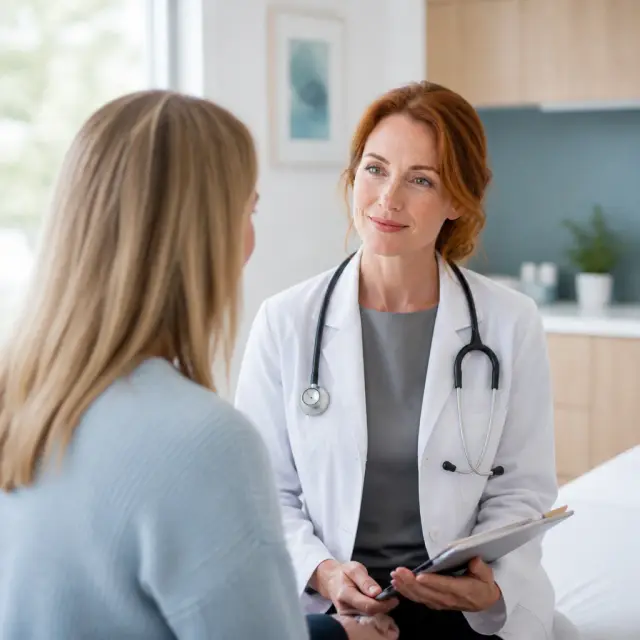 An unhurried consultation between an Austin physician and a member