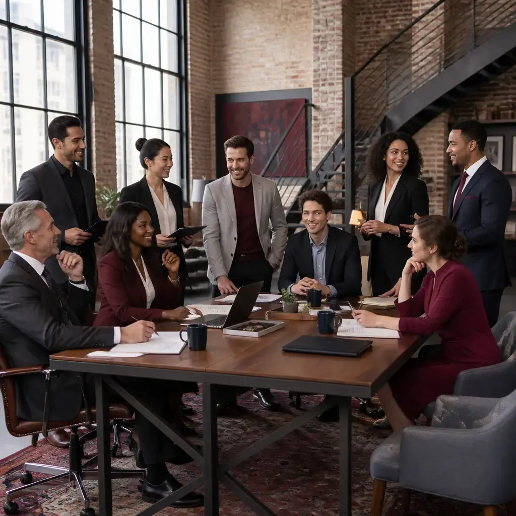 The Nymble Insurance team gathered in the Clearwater office