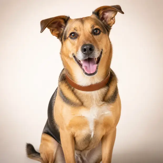 Happy healthy dog after recovering from surgery